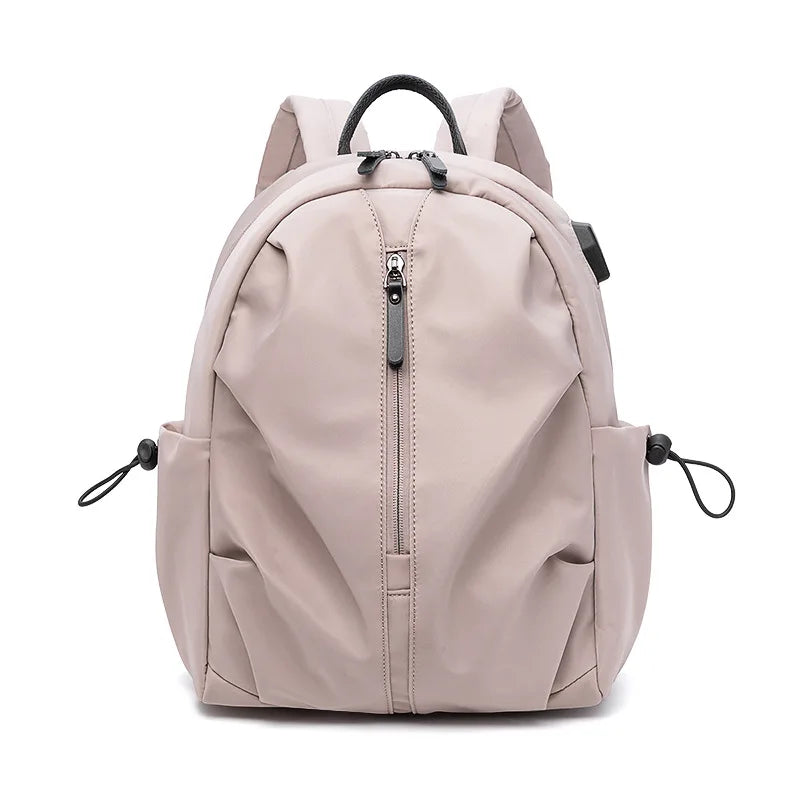 Large Capacity Women's Backpack College StudentsTravel Bag School - Solid