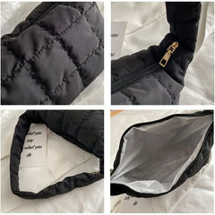Women's Embroidered Rhombus Shoulder Bag