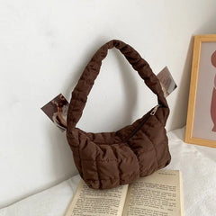 Women's Embroidered Rhombus Shoulder Bag