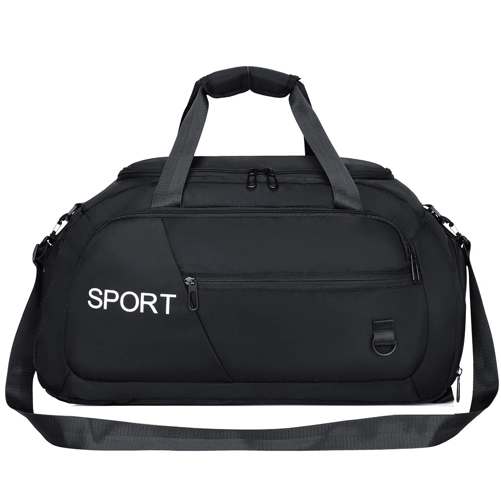 Oxford Fitness Gym Bag with Shoe Compartment for Outdoor Training