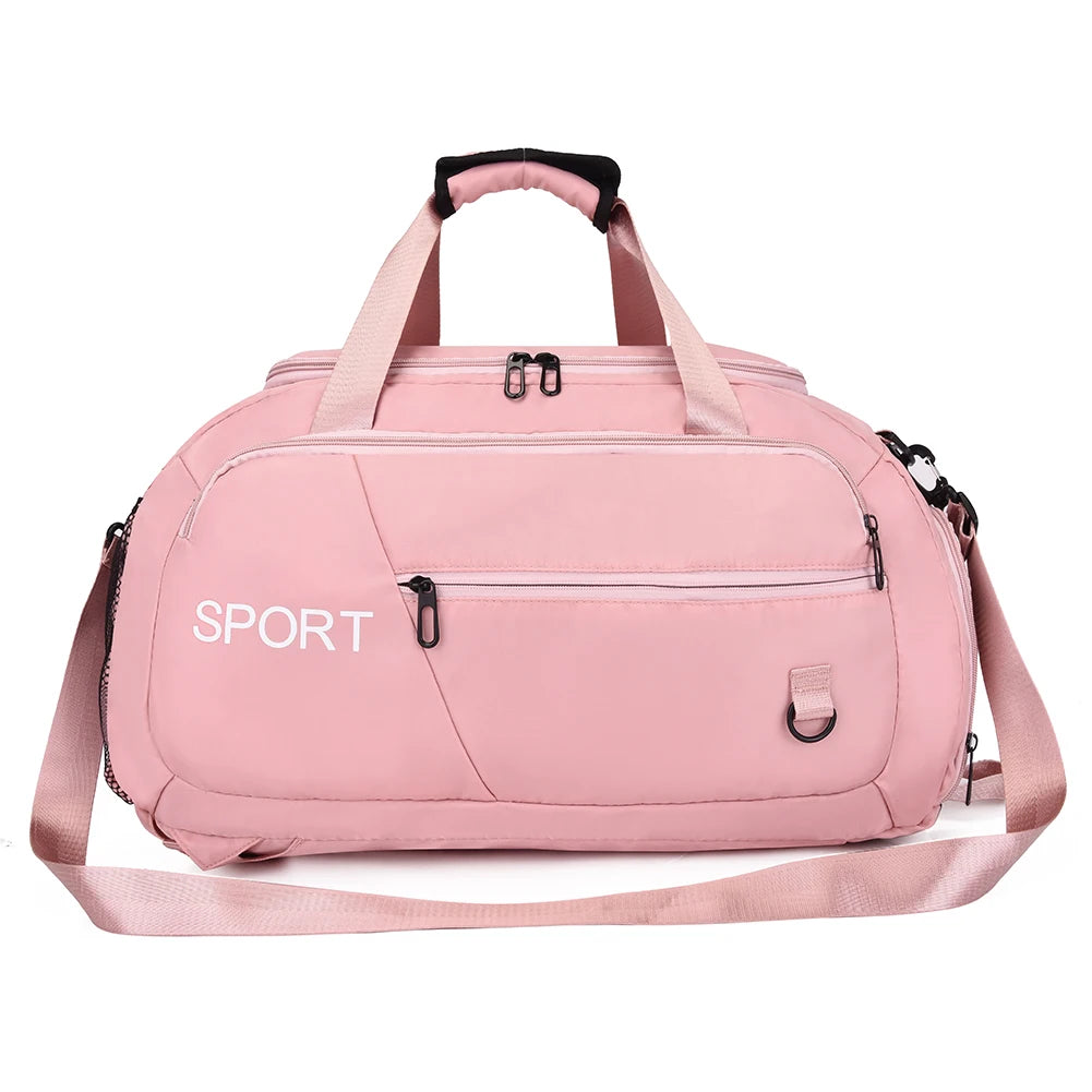 Oxford Fitness Gym Bag with Shoe Compartment for Outdoor Training