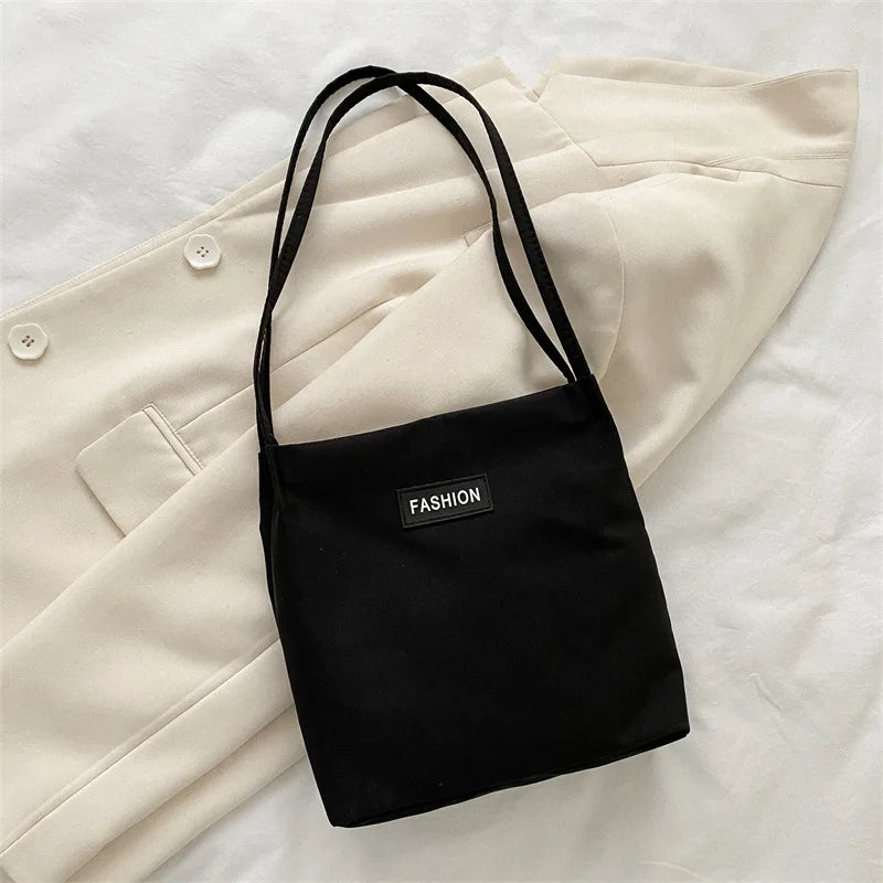 Oxford Shoulder Bag Women Large Capacity Shopping Handbag Foldable Tote Purse