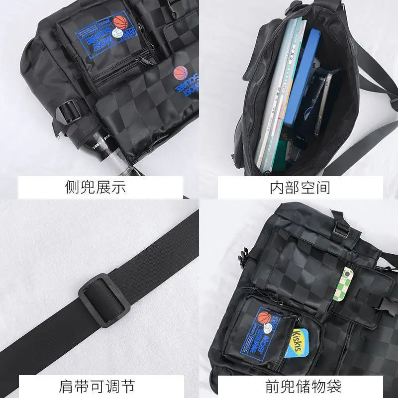 Oxford Crossbody Bag for Men and Women Large Capacity Handbag