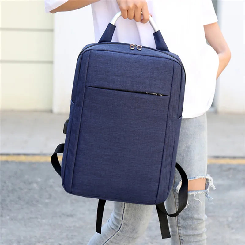 Oxford Ultralight Anti-Theft Office Men USB Backpack