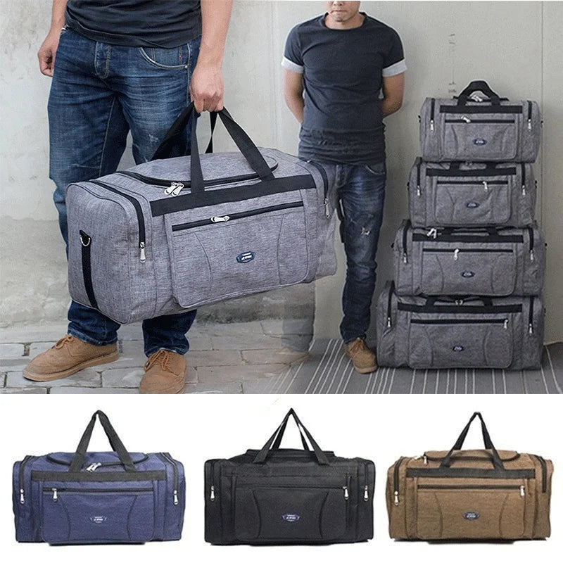 Oxford Waterproof Men Travel Bags Hand Luggage Large Capacity Duffle Bag