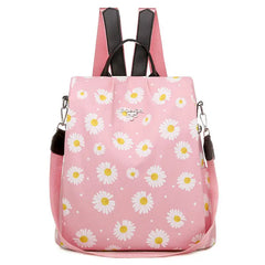 Anti Theft Waterproof School Backpack for Women, Oxford Material