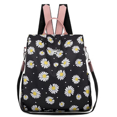 Anti Theft Waterproof School Backpack for Women, Oxford Material