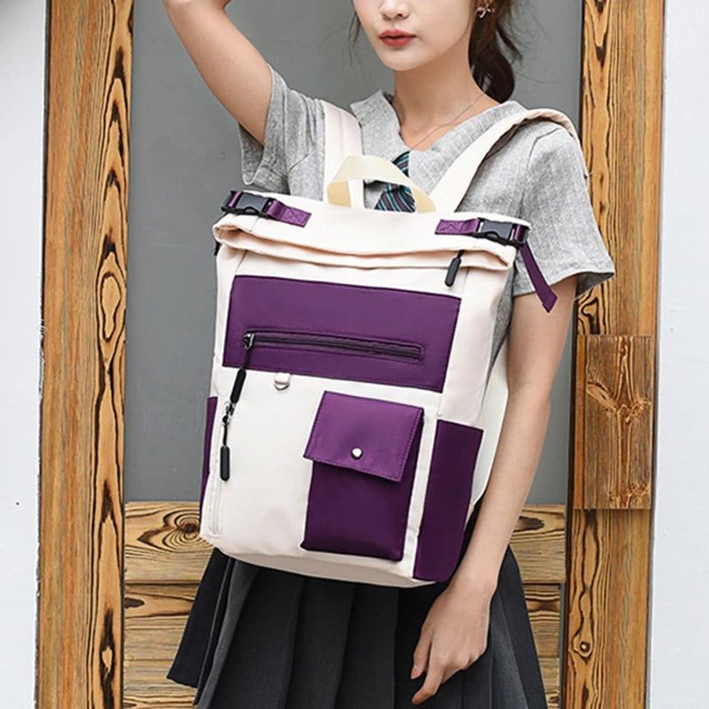 Oxford Waterproof Women Backpack Travel Bag Large Capacity Laptop Bag