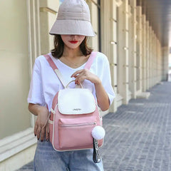 Oxford Women's Mini Backpack Waterproof Biker Shoulder Bag for Teen Girls