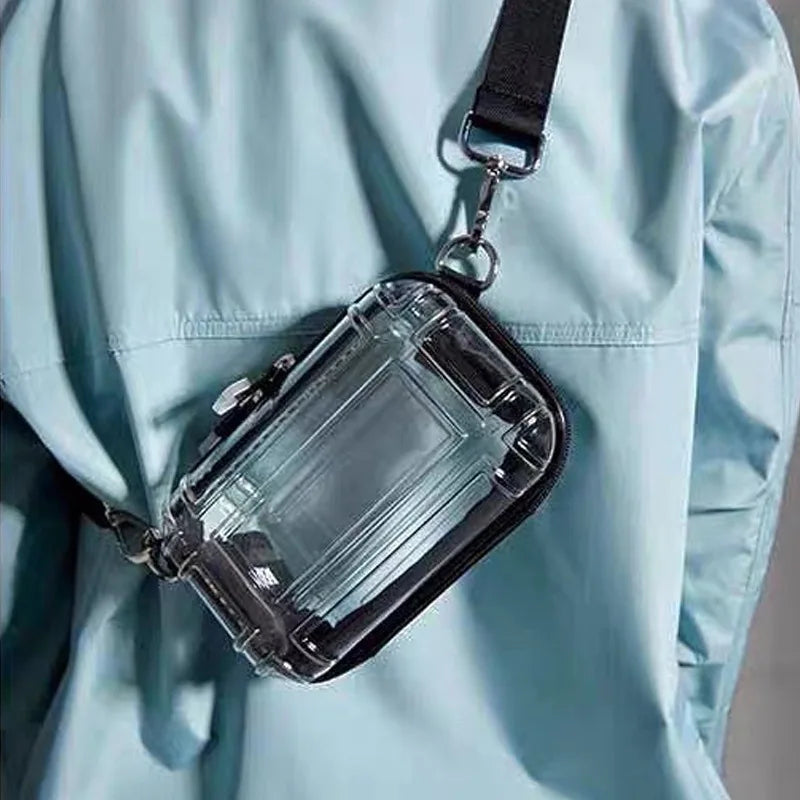 PP Transparent Cosmetic Bag Wash Bag Woman Portable Travel Overnight Bag