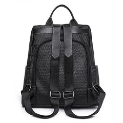 PU Anti-theft Backpack Women Large-capacity Dual-use Backpack