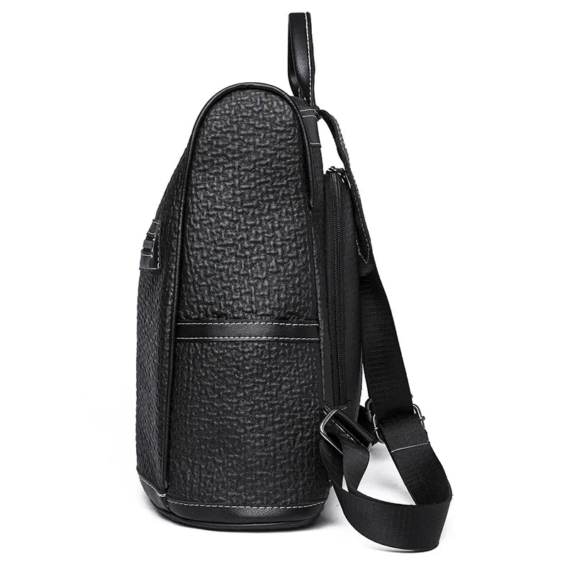 PU Anti-theft Backpack Women Large-capacity Dual-use Backpack