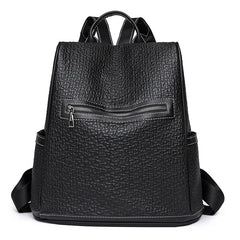 PU Anti-theft Backpack Women Large-capacity Dual-use Backpack