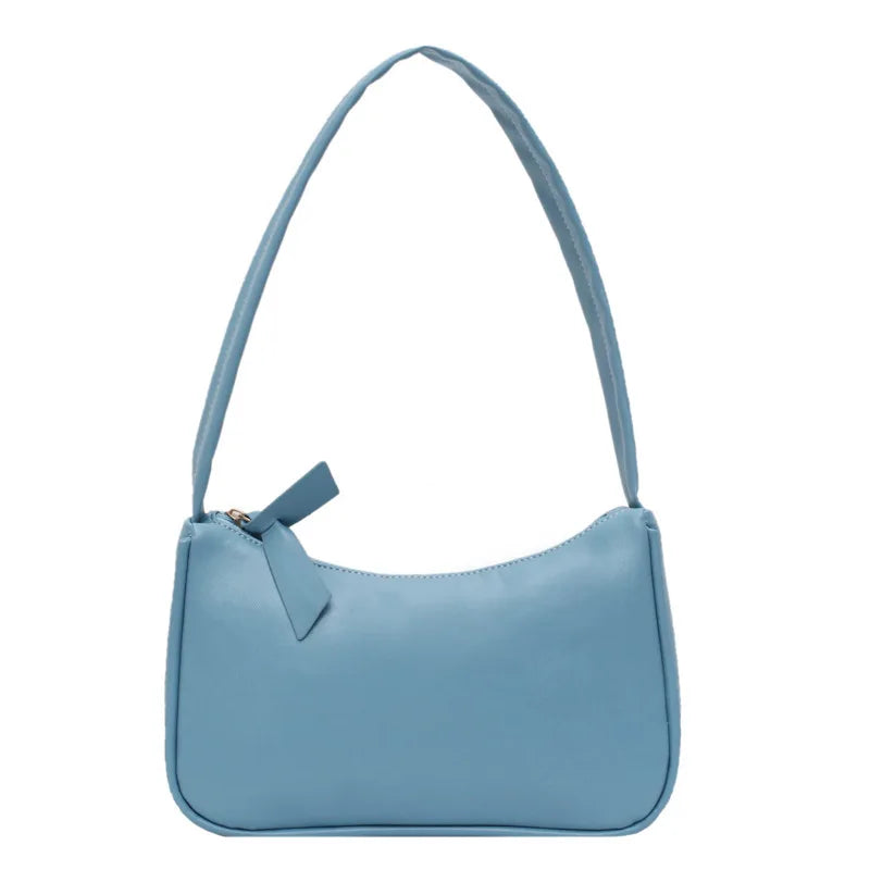 PU Underarm Bag Zipper French Handbag