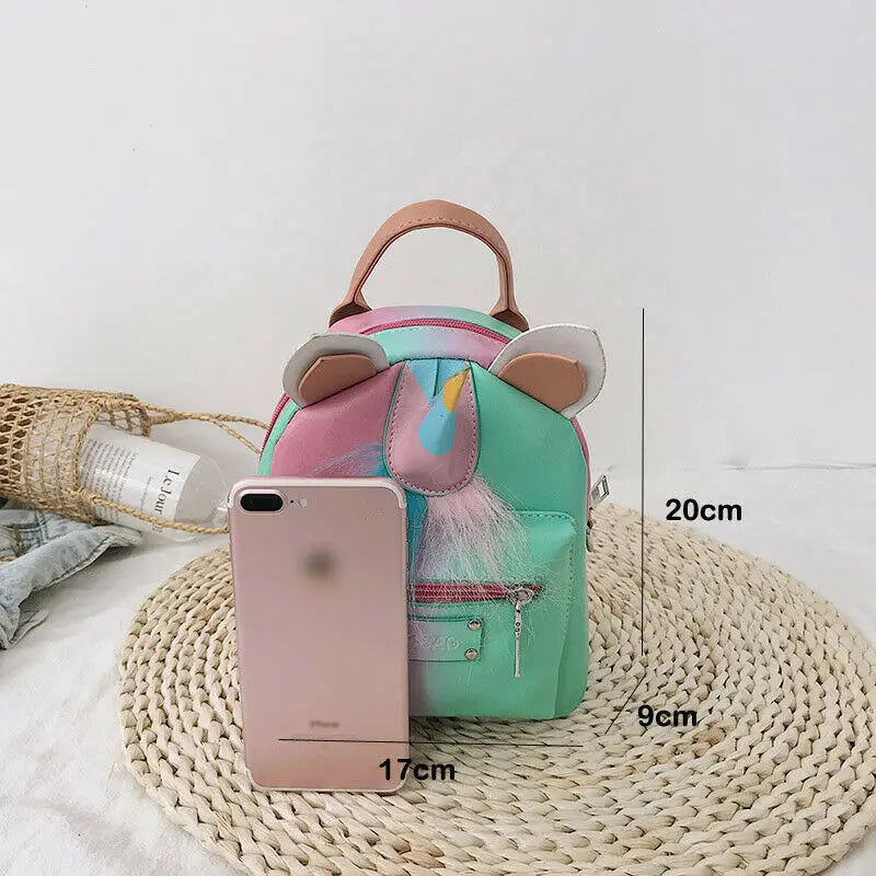Small PU Leather Backpack Women Casual Shoulder Bag Travel School Rucks