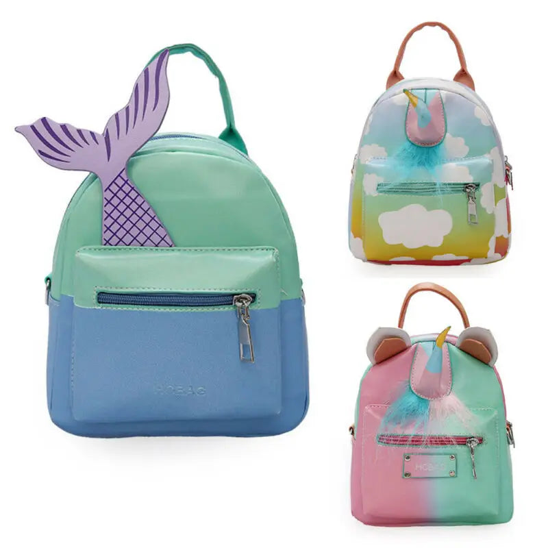 Small PU Leather Backpack Women Casual Shoulder Bag Travel School Rucks