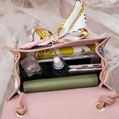 PU Leather Bow-Knot Shoulder Bag Messenger Purse Bag Women Single Messenger
