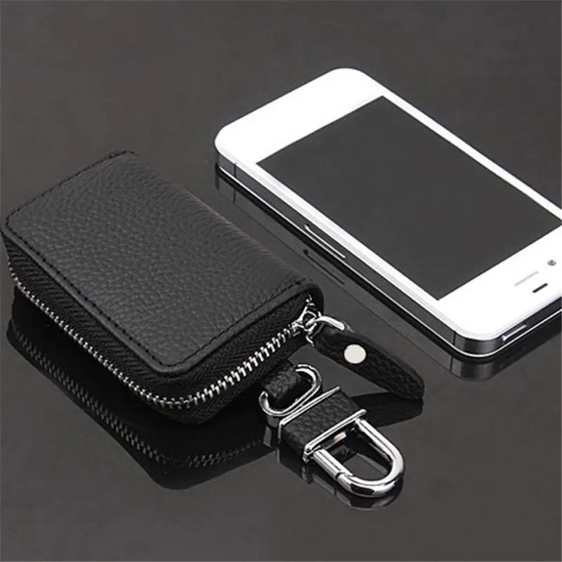 Car Key Wallets Men Key Holder Women Keychain Covers Zipper Key Case Bag