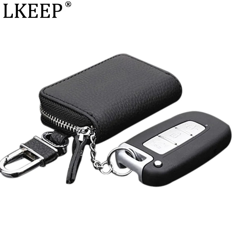 Car Key Wallets Men Key Holder Women Keychain Covers Zipper Key Case Bag
