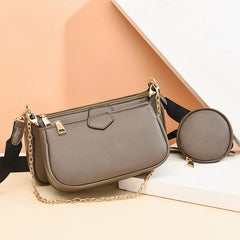 PU Leather Classic Style Female Single Shoulder Bag Women Passenger Bag Handbag