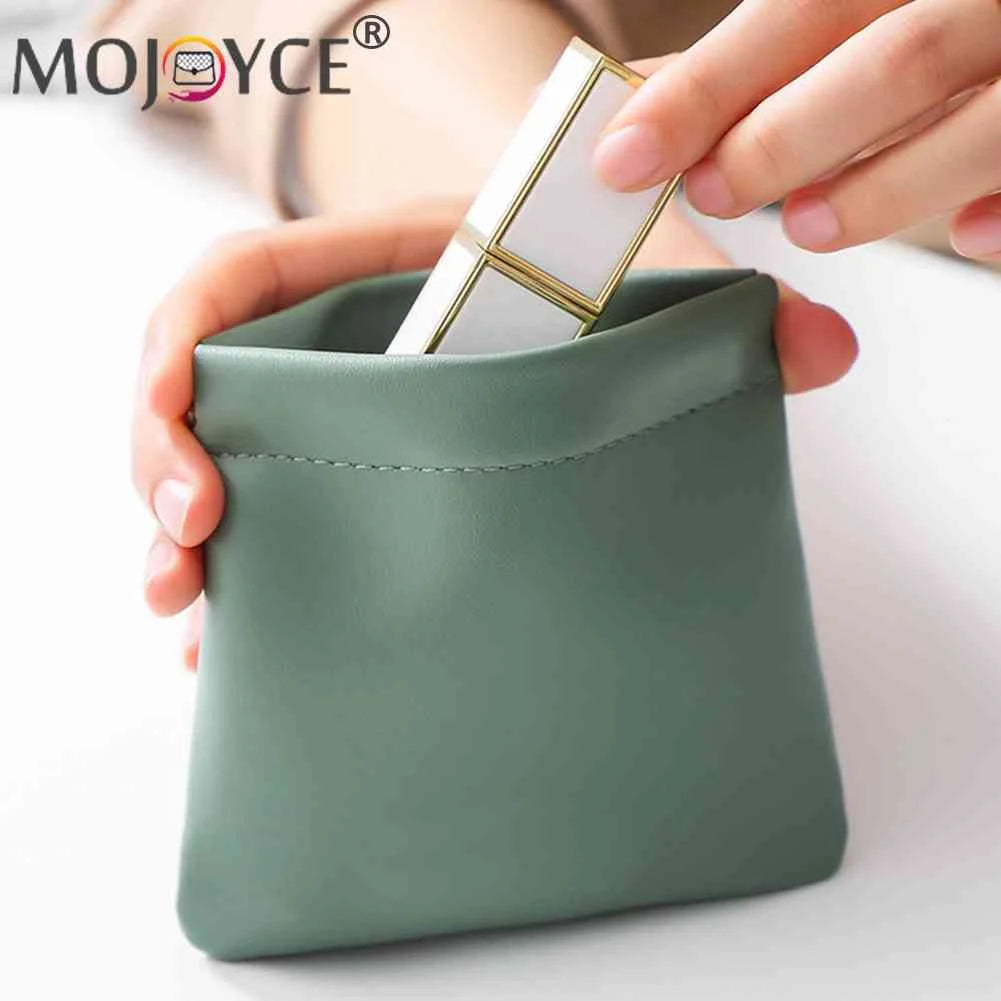 PU Leather Cosmetic Organizer Mini Makeup Pouch Portable Travel Storage Women Gi