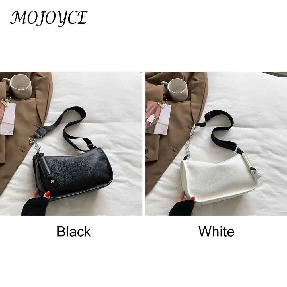 Soft PU Leather Crossbody Bag with Chain Strap