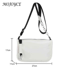 Soft PU Leather Crossbody Bag with Chain Strap