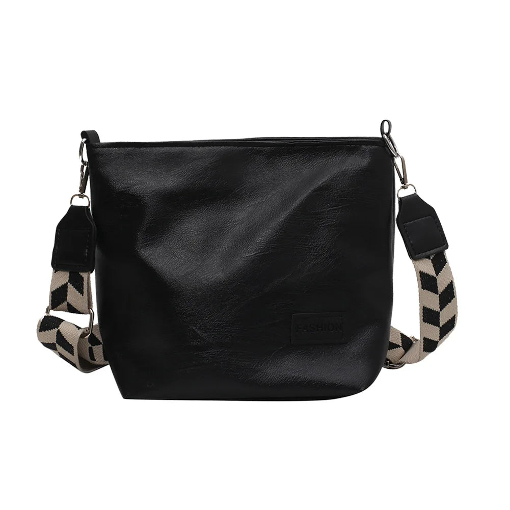 Crossbody Bags Lady Bucket Satchel Handbags Solid Summer Totes