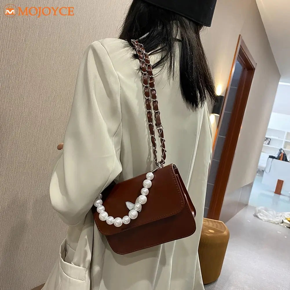 Solid Summer Lady Crossbody Bag PU Leather Female Shoulder Handbag