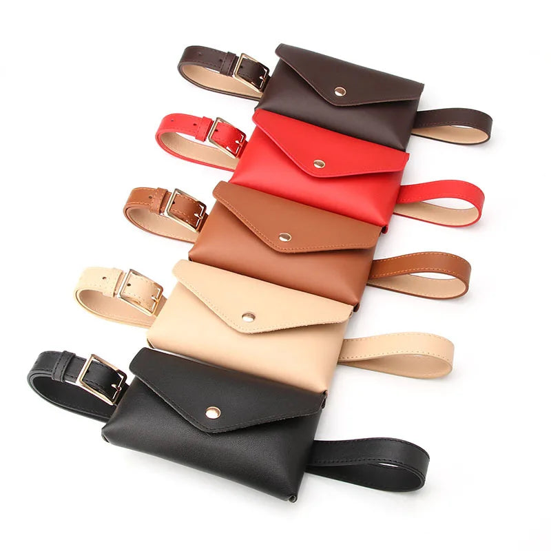 Vintage Women Belt Waist Bag Phone Pouch Small Chest Pack Bags