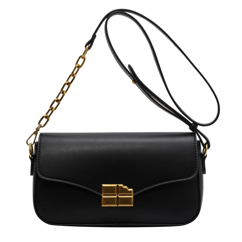 Fashional Style PU Leather Shoulder Bag with Stylish Buckle