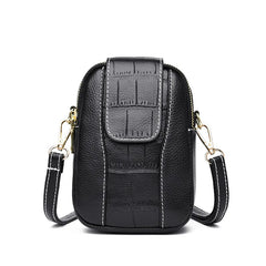 Vintage Small Shoulder Bag Flap PU Leather Crossbody Messenger Bag Women Handbag