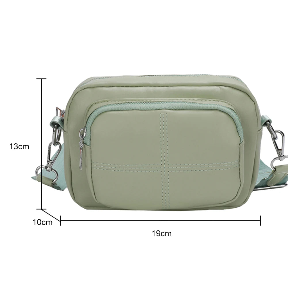 PU Leather Ladies Hand Bag Pockets Underarm Bag All-match Casual Soft Portable