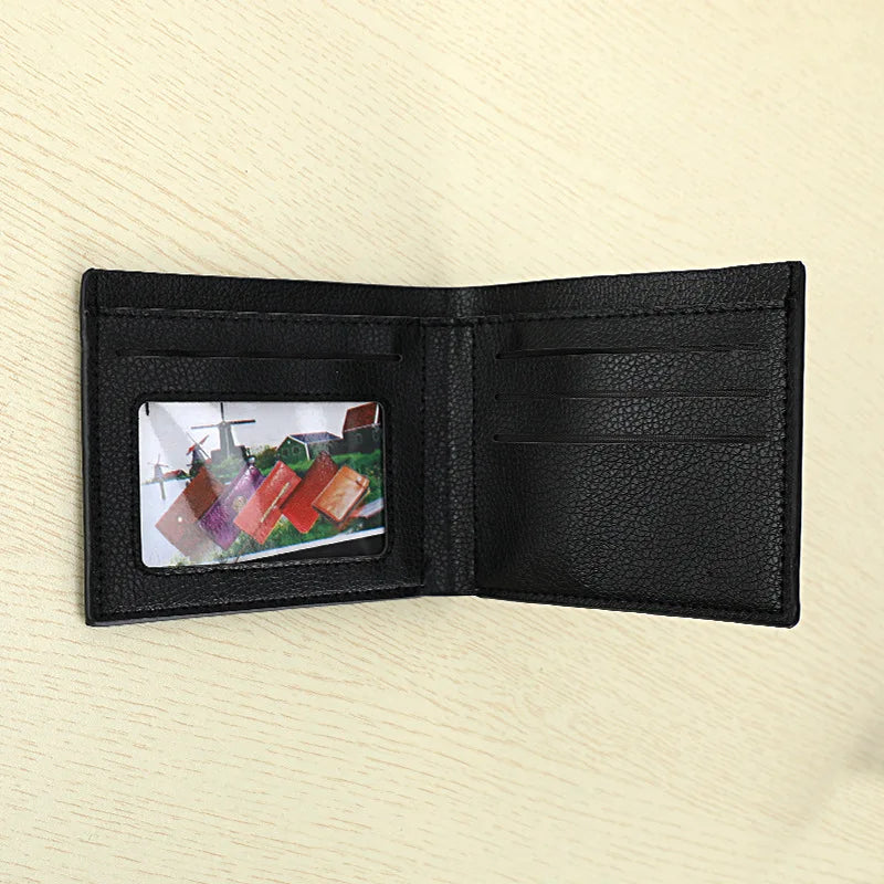 PU Leather Men Wallets Casual Short Walet Homme