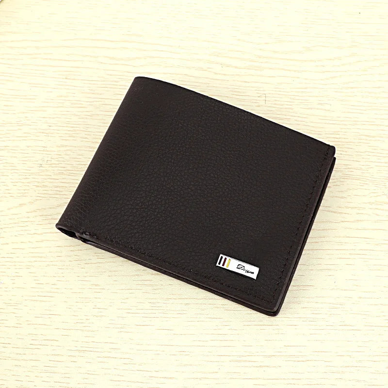 PU Leather Men Wallets Casual Short Walet Homme