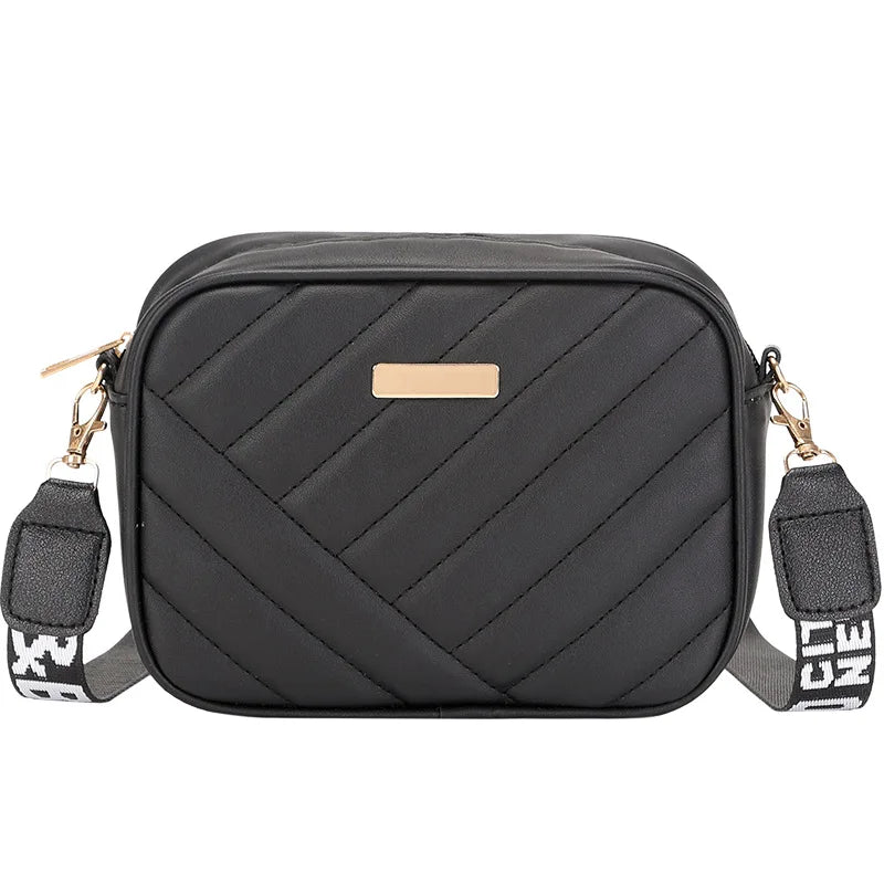 Women's Small Crossbody Bag PU Leather Zipper Handbag for Summer Travel