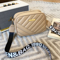 Women's Small Crossbody Bag PU Leather Zipper Handbag for Summer Travel