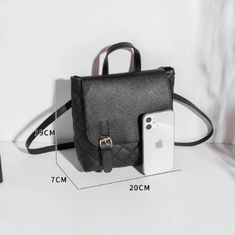 Mini Ladies Backpack PU Leather Cell Phone Bag