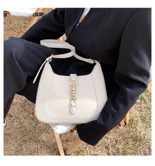 Vintage PU Leather Saddle Bag for Women