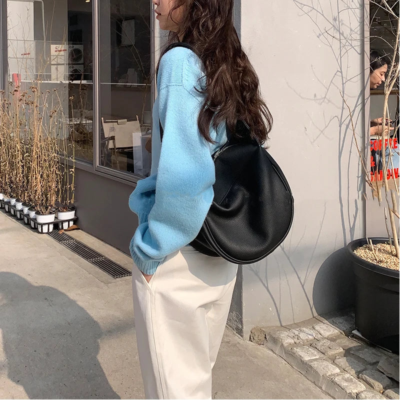 PU Leather Shoulder Bag Women Handbag Female Shopper Casual