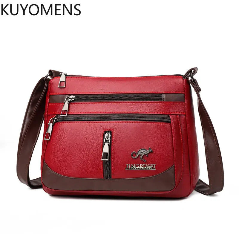 PU Leather Shoulder Bag Women Crossbody Handbag