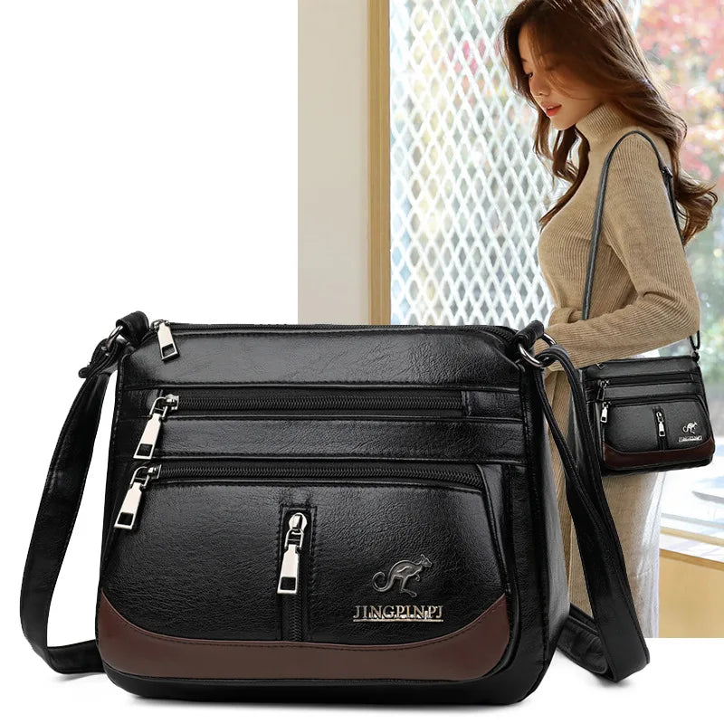 PU Leather Shoulder Bag Women Crossbody Handbag