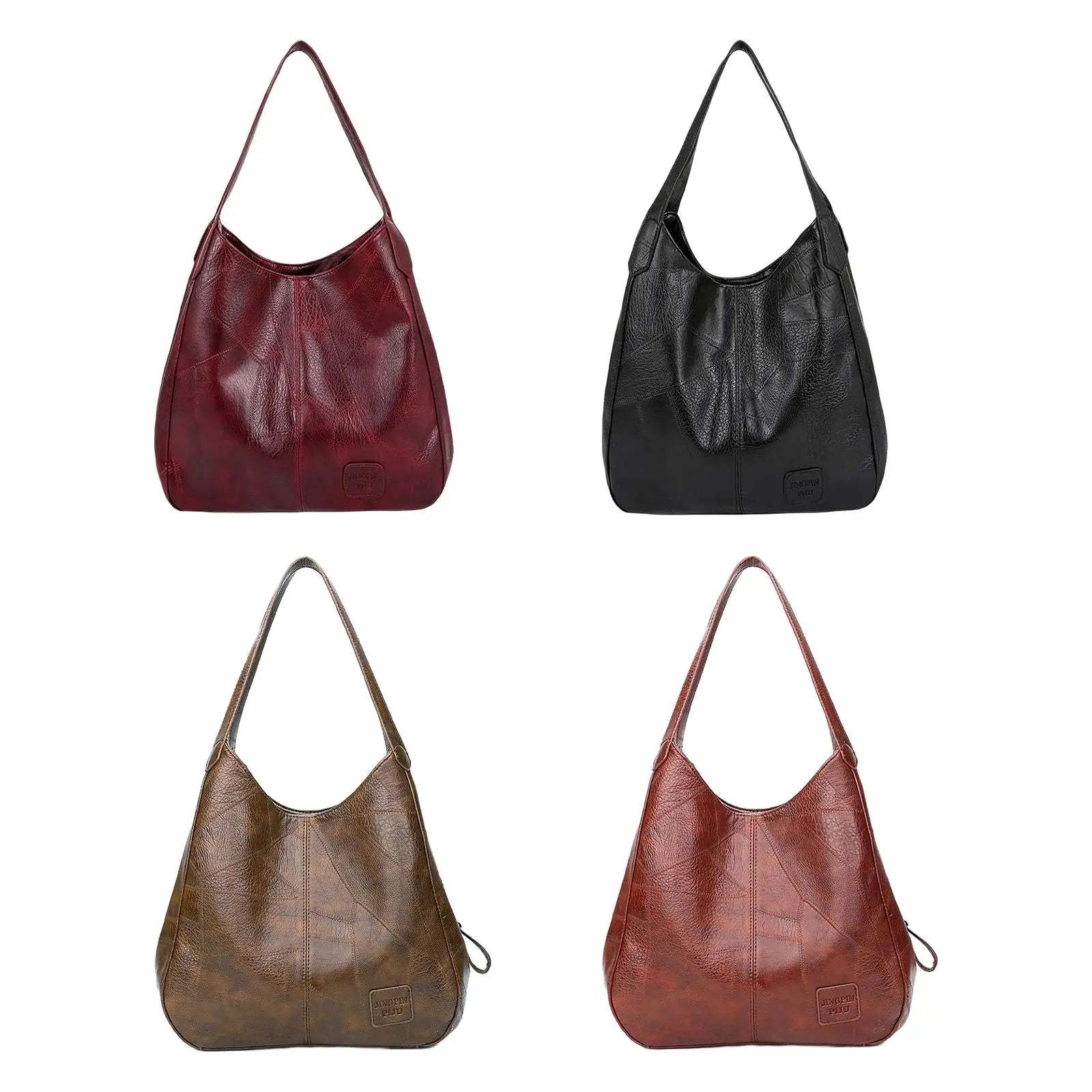 PU Leather Shoulder Bag Tote Purse Satchel Keys Holder Handbag
