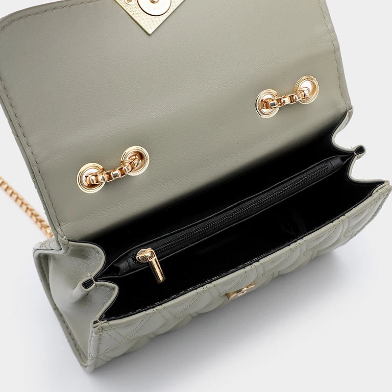 PU Leather Shoulder Bag for Women Solid Crossbody Bag Ladie Handbag