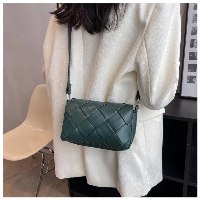 Vintage Leather Shoulder Crossbody Bag for Women