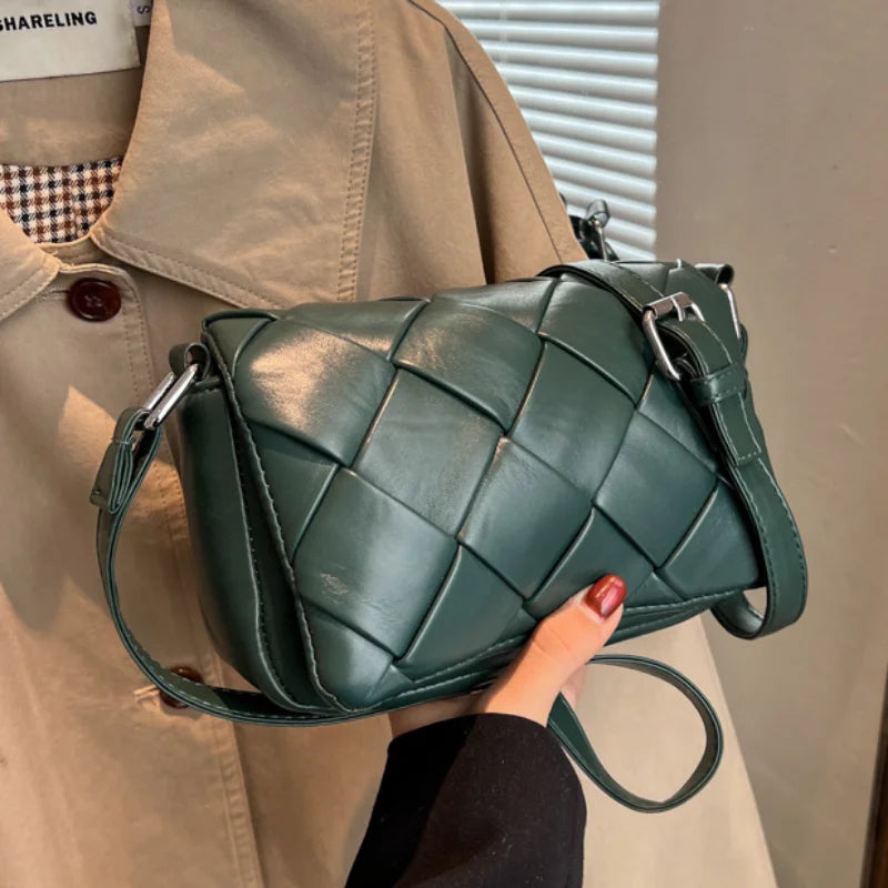 Vintage Leather Shoulder Crossbody Bag for Women