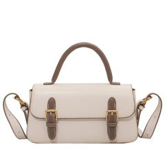 Classic Style PU Leather Shoulder Bag Top Handle Handbag