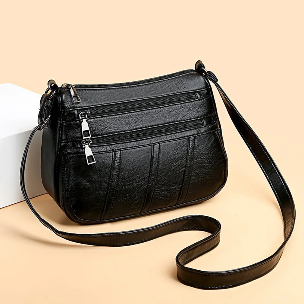 PU Leather Messenger Purse Female Daily Shoulder Bag Women Handbag