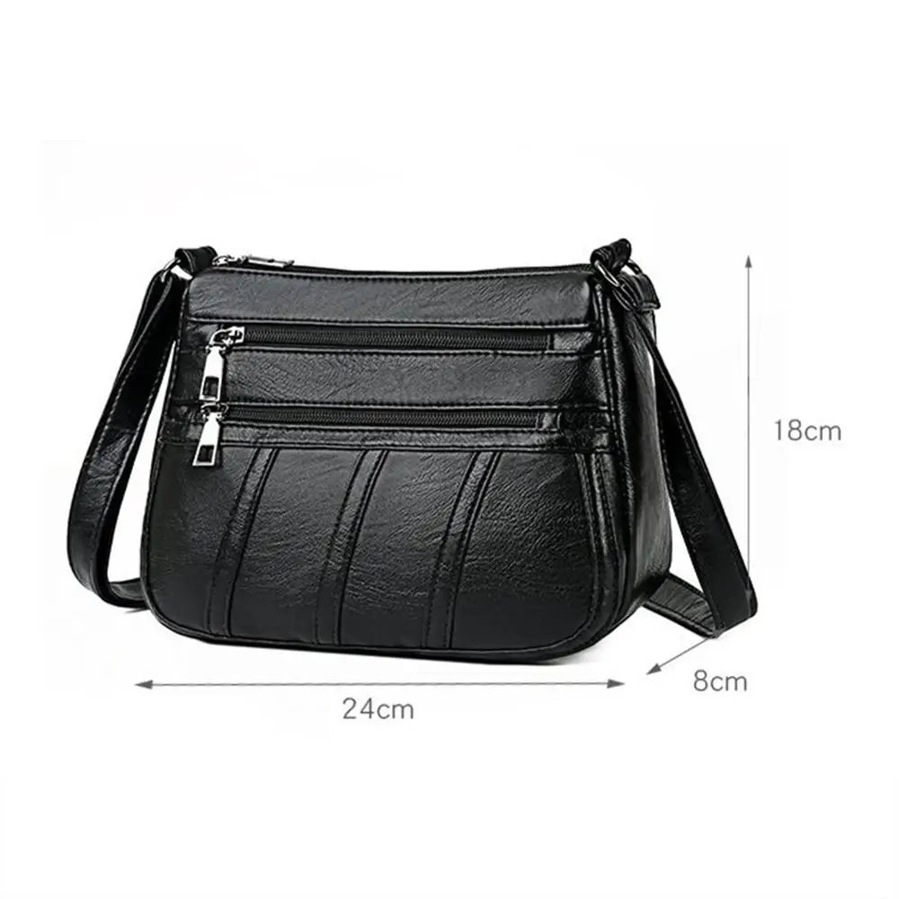 PU Leather Messenger Purse Female Daily Shoulder Bag Women Handbag