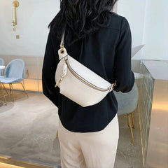 PU Leather Women Bag Waist Fanny Pack Belt Bum Hip Belly Cross Body